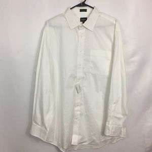 Neiman Marcus men’s size 17 34/35 white button up